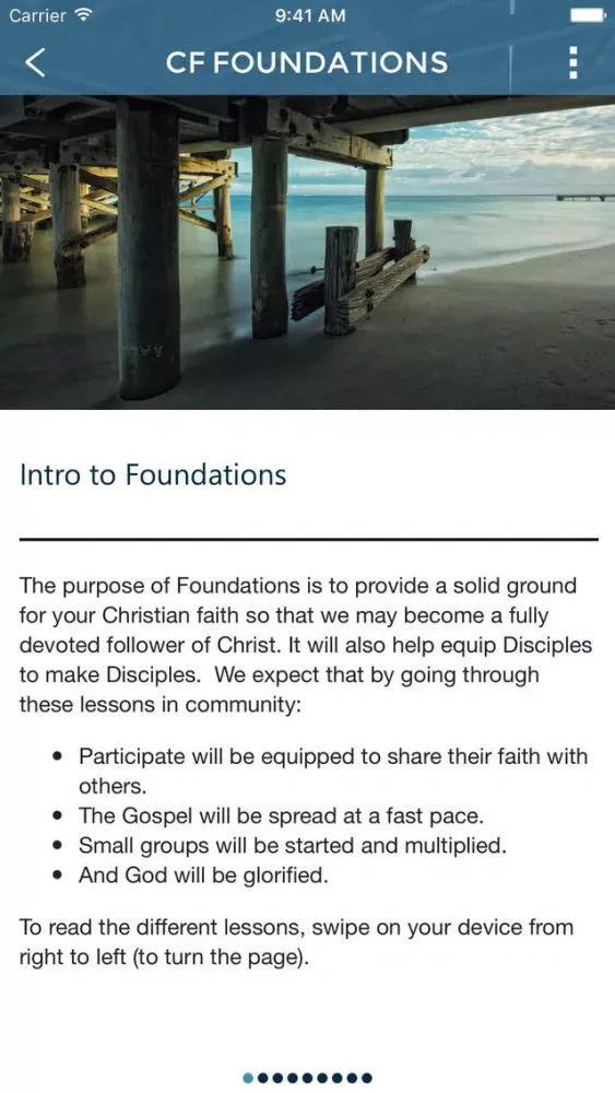 Capturas de tela do Christ Fellowship Foundations