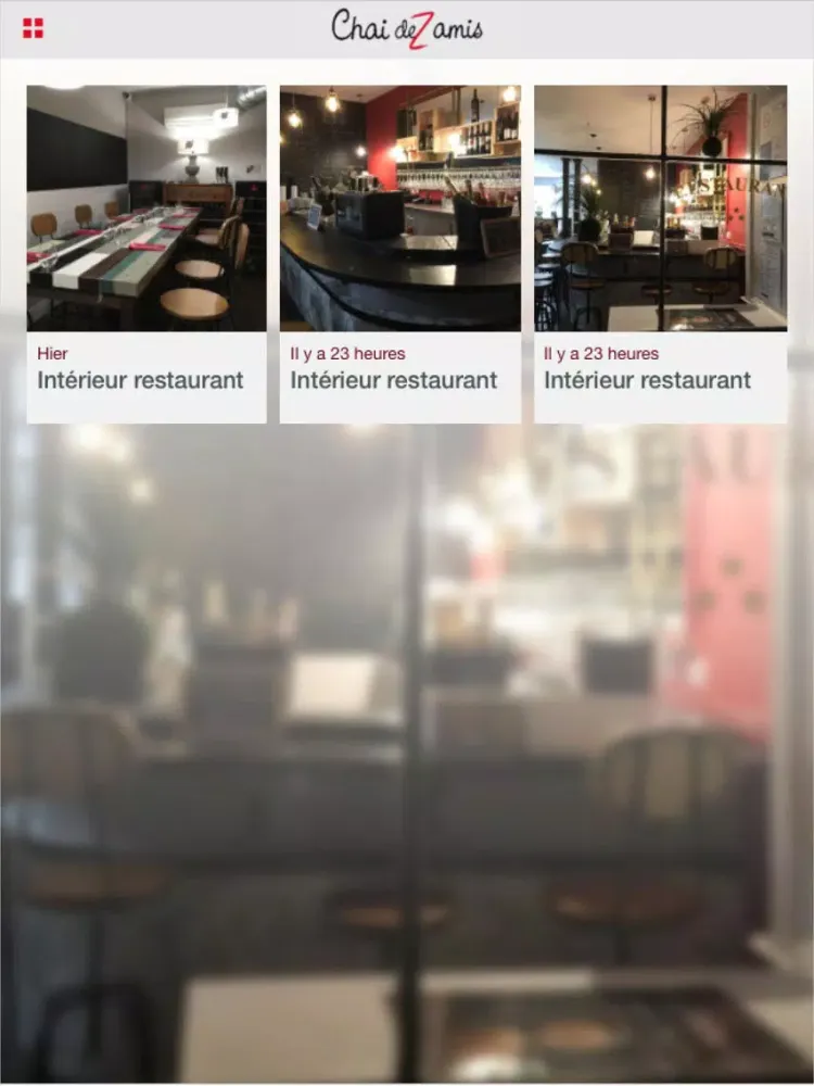 Chai deZ'Amis restaurant cave à vins iPad  Screenshots