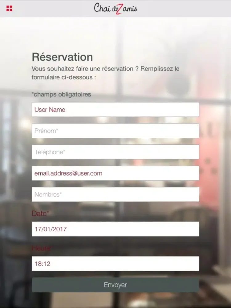 Chai deZ'Amis restaurant cave à vins iPad  Screenshots