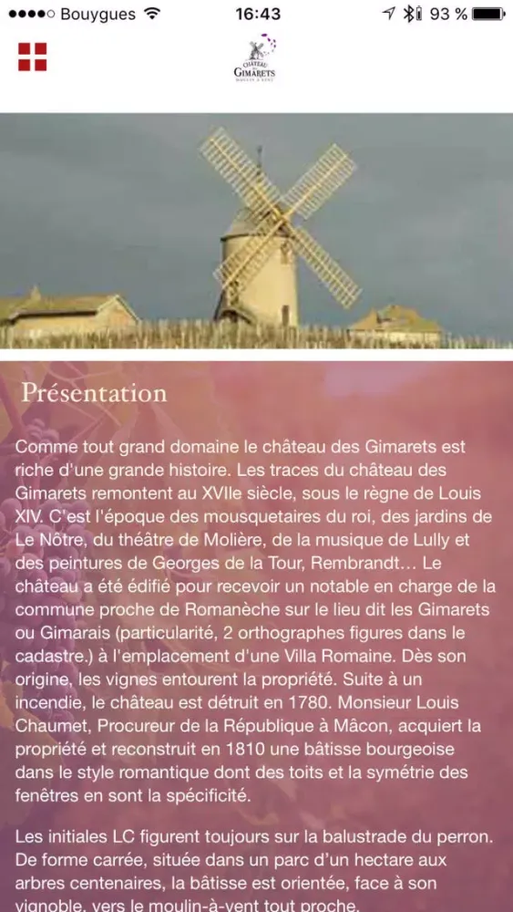 Capturas de tela do Château des Gimarets