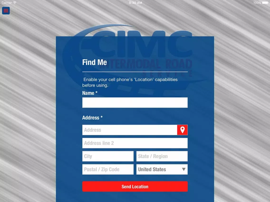 CIMC Intermodal Breakdown App iPad  Ekran Görüntüleri