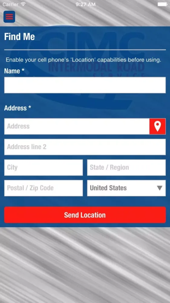 CIMC Intermodal Breakdown App Ekran Görüntüleri