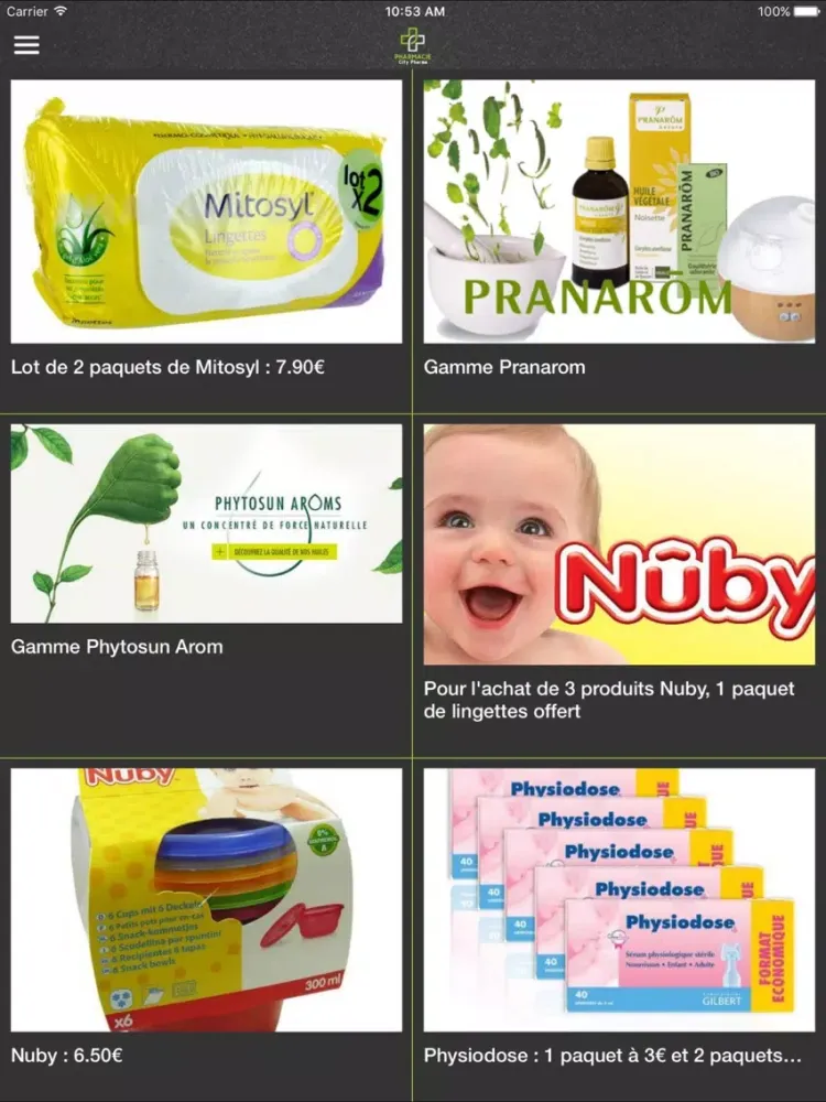 Ảnh chụp màn hình của Pharmacie CityPharma Marseille iPad 