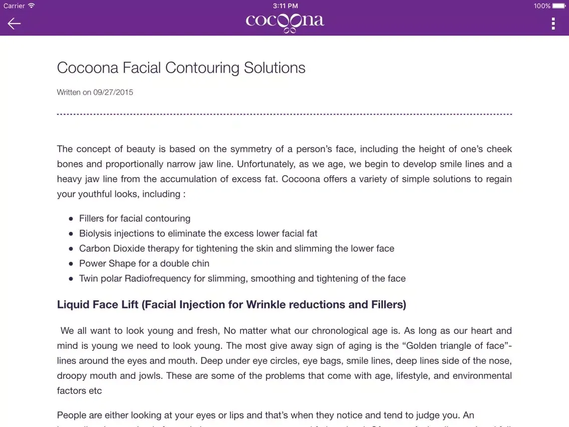 Cocoona iPad  Screenshots