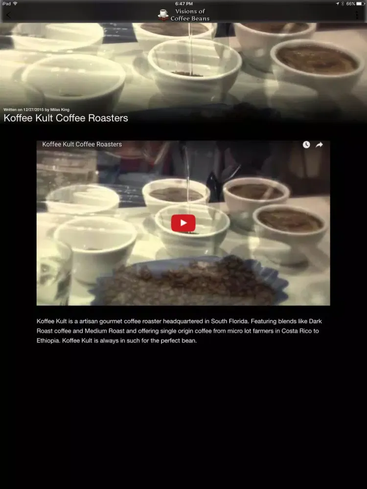 Zrzuty ekranu Visions of Coffee Beans iPad 