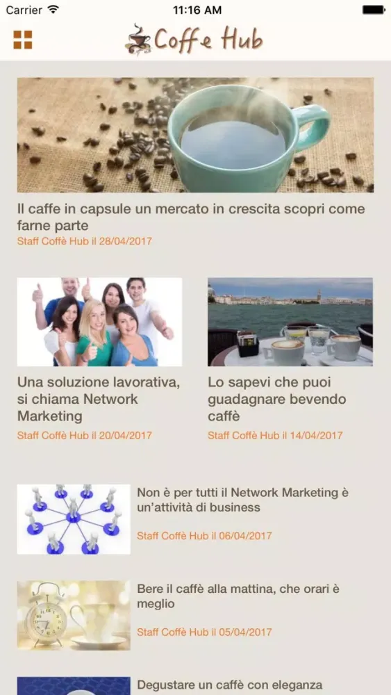 Captures d'écran de Coffe Hub
