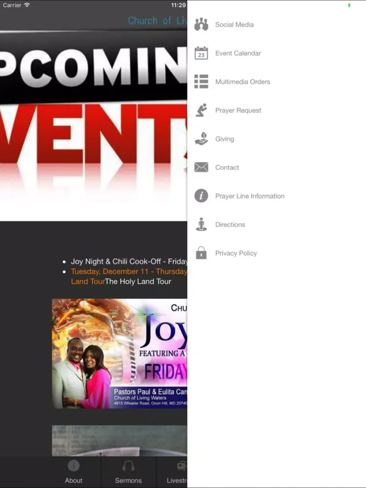 Captures d'écran de Living Waters MD iPad 