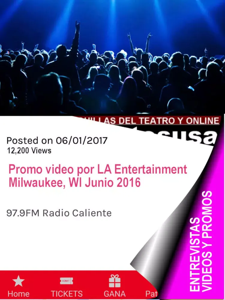 Conciertos USA iPad  스크린샷