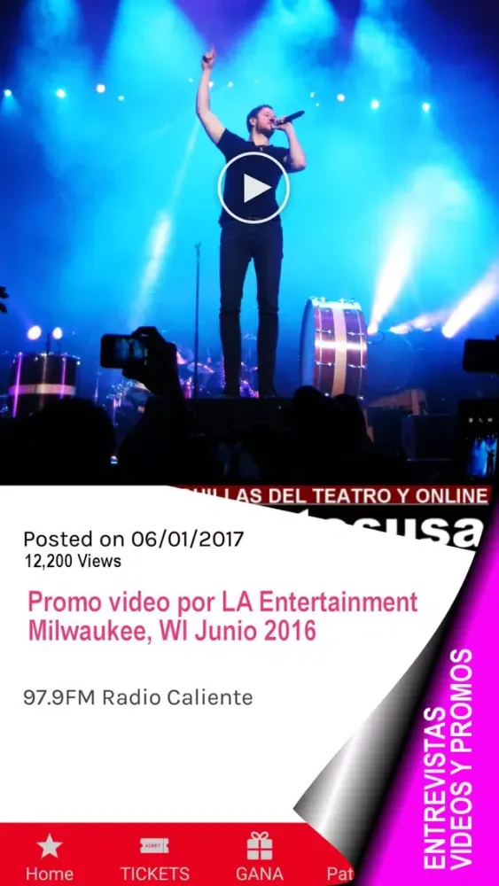 Conciertos USA 스크린샷