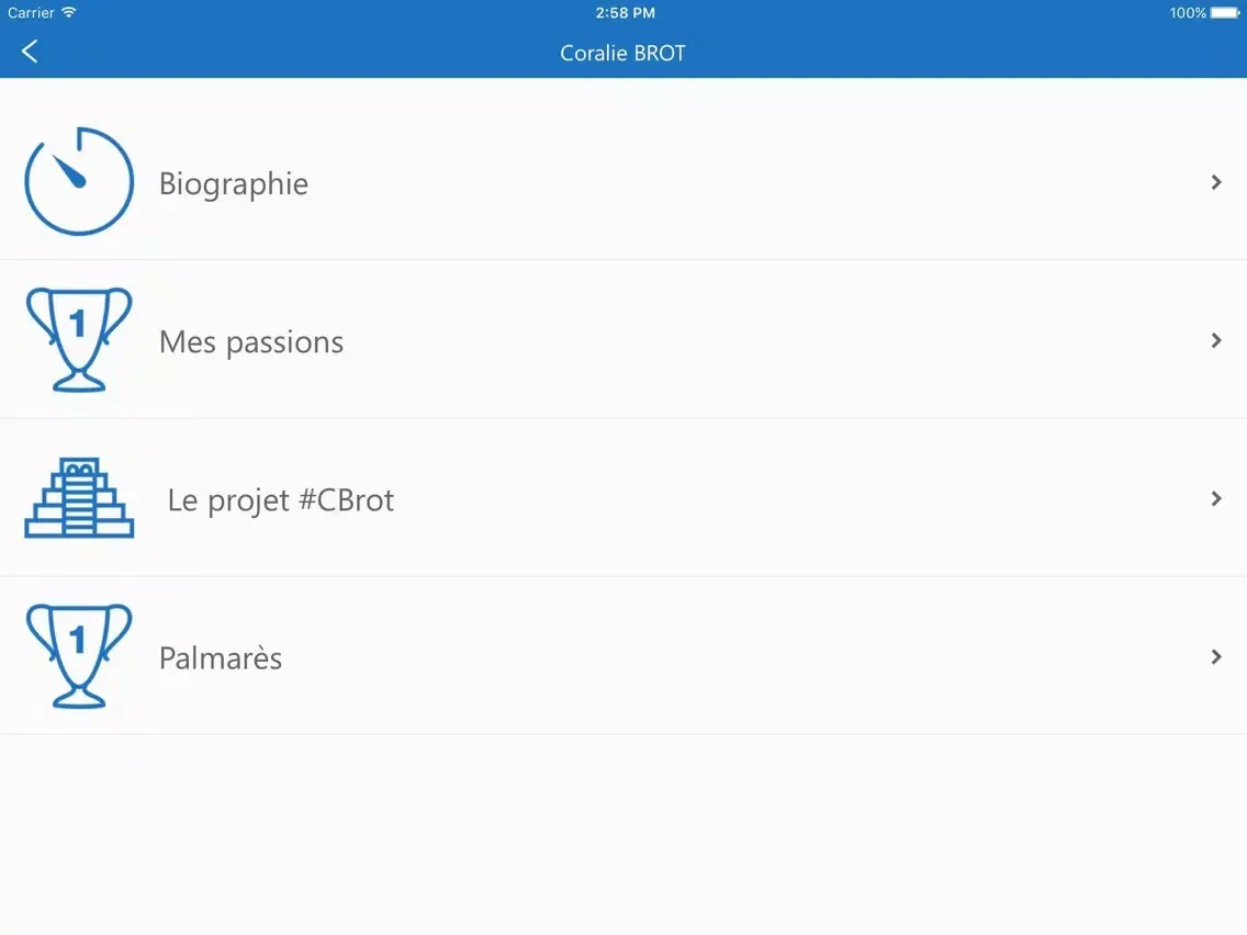 تصاویر Coralie Brot Officiel - Escrimeuse Fleurettiste internationale Française iPad 