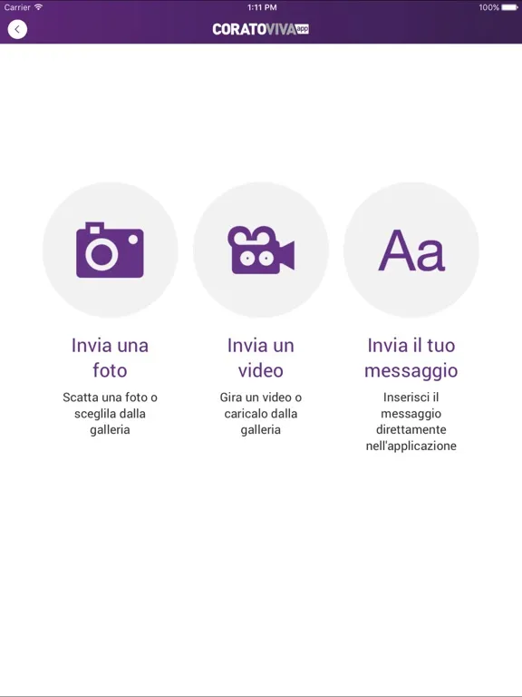 CoratoViva iPad  Screenshots