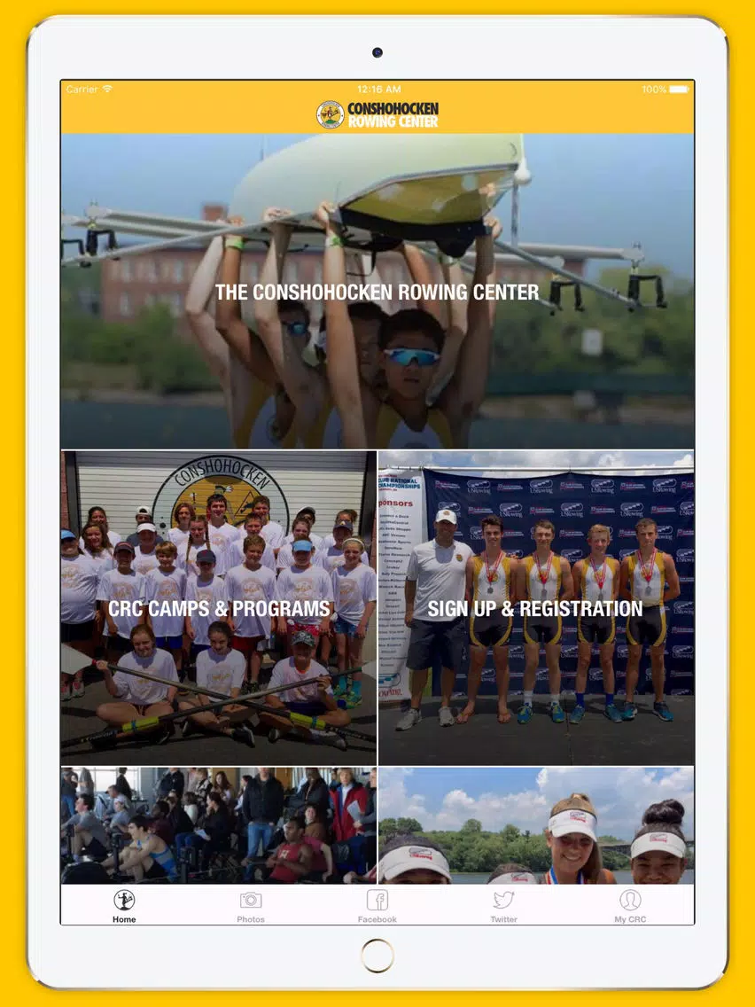 ภาพหน้าจอของ CRC - Conshohocken Rowing Center iPad 