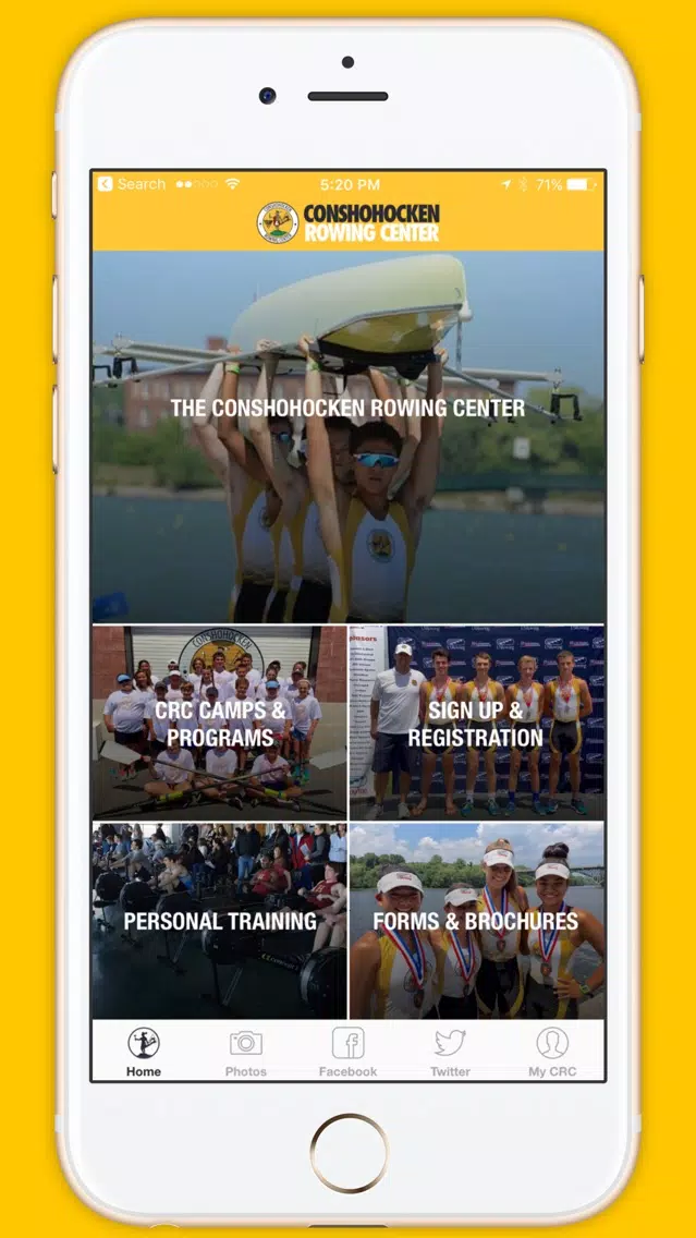 ภาพหน้าจอของ CRC - Conshohocken Rowing Center