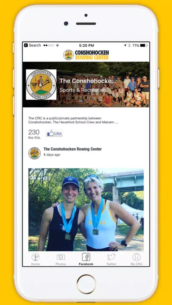 CRC - Conshohocken Rowing Center 스크린샷