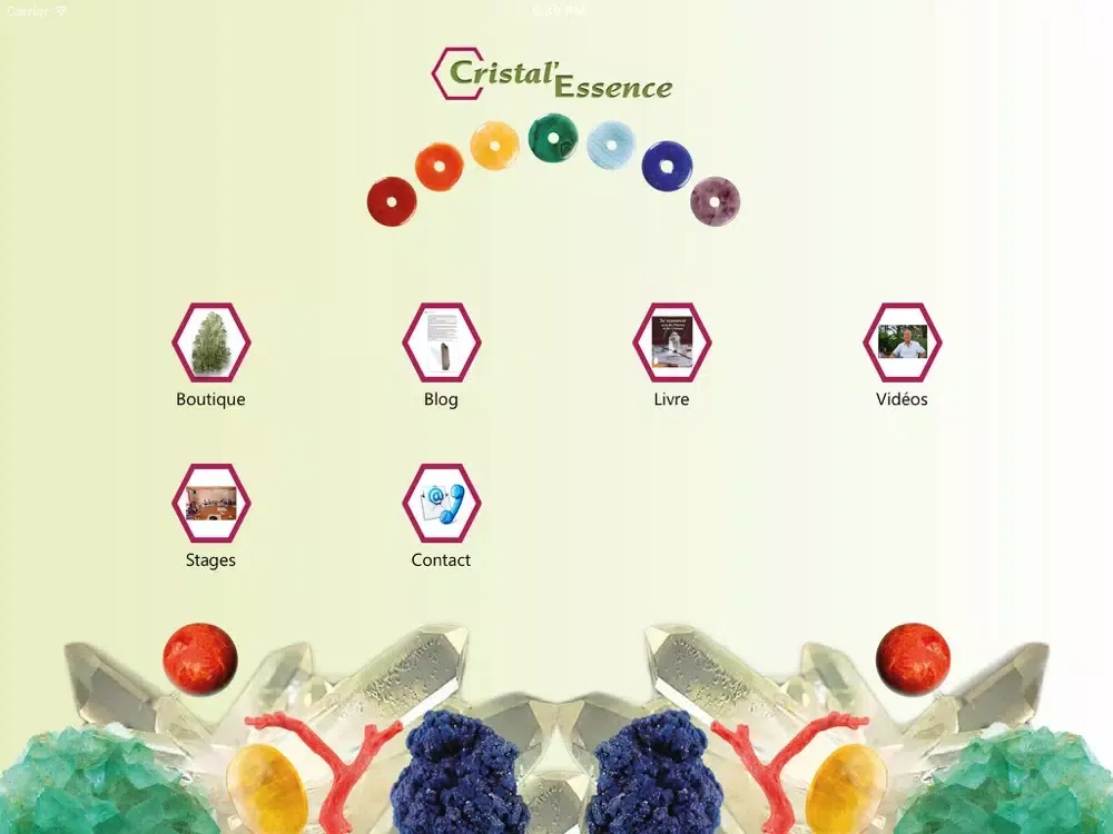 Zrzuty ekranu Cristal'Essence iPad 