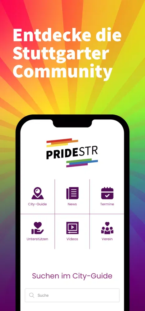 PRIDESTR سکرین شاٹس