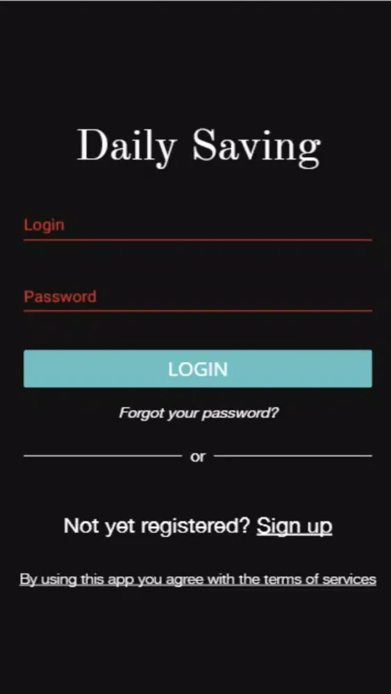 Daily Saving Card Ekran Görüntüleri