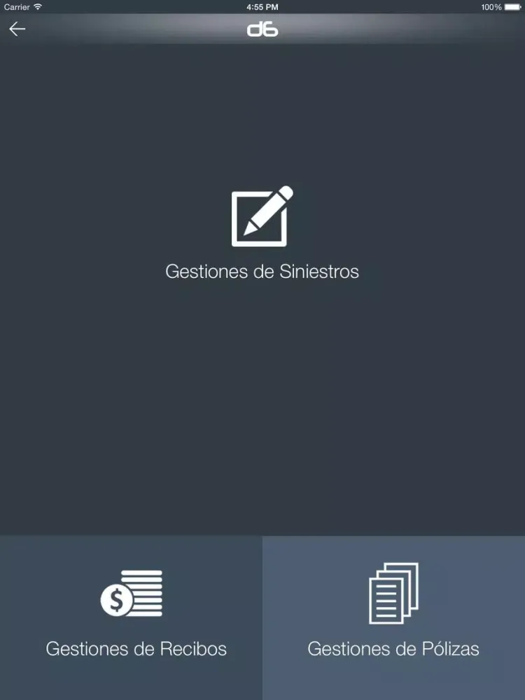 Capturas de tela do DA Soluciones iPad 