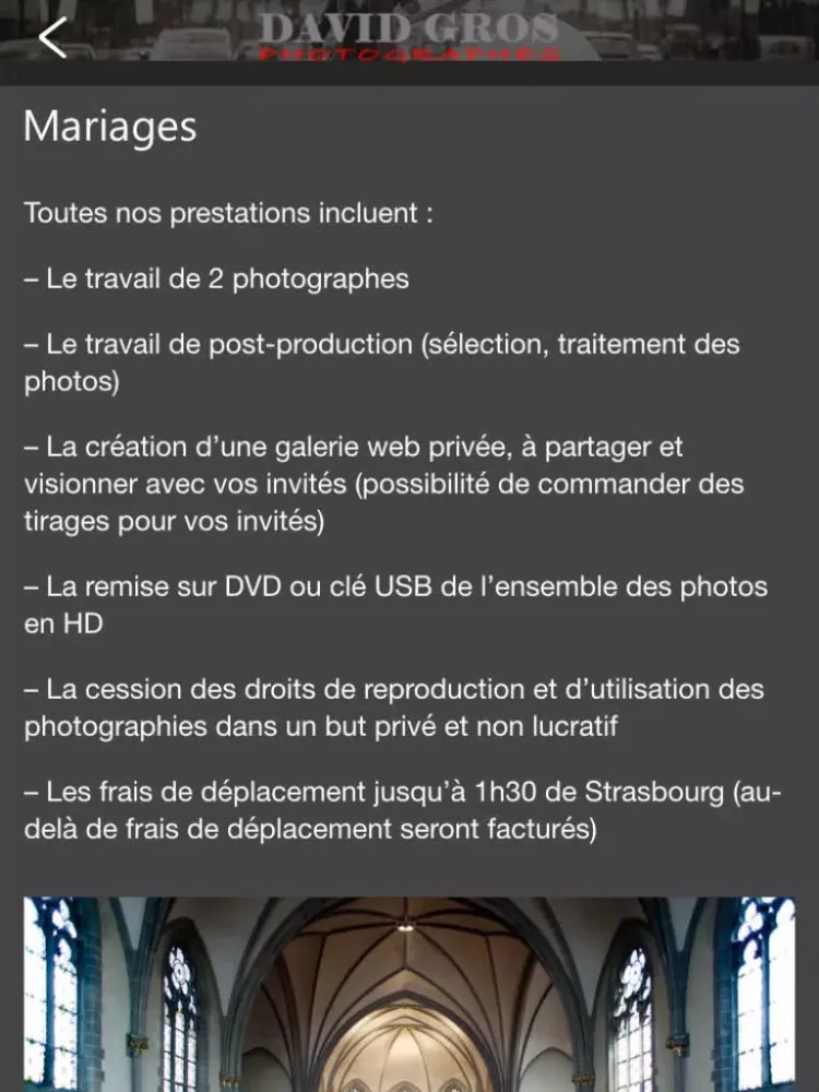 David Gros Photography iPad  스크린샷