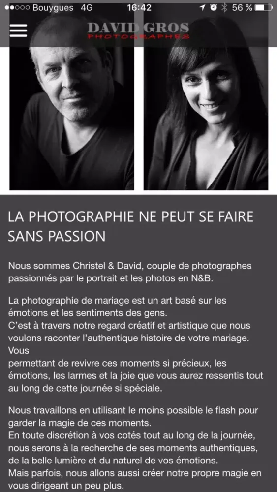 David Gros Photography 스크린샷