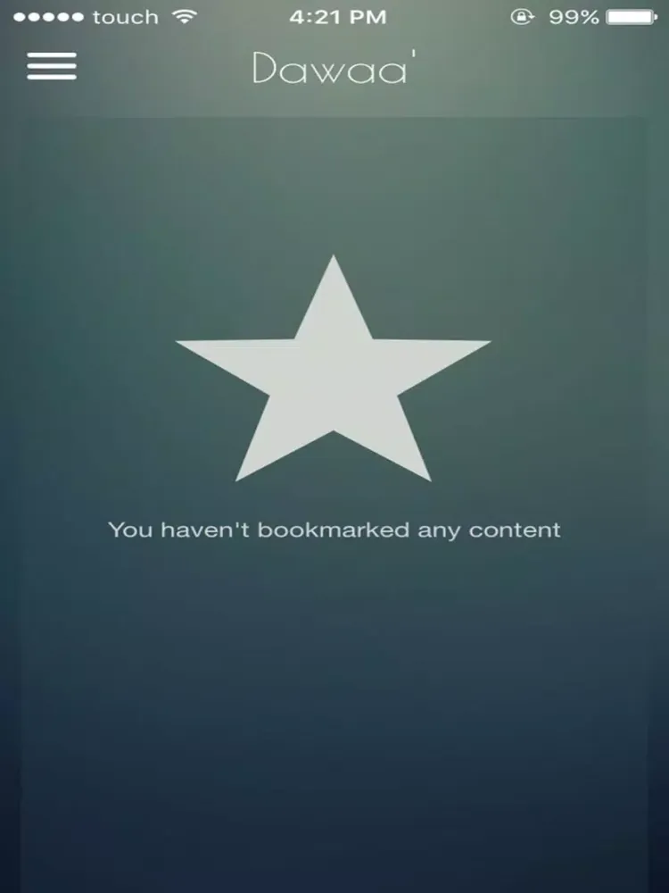 Tangkapan skrin Dawaa' iPad 