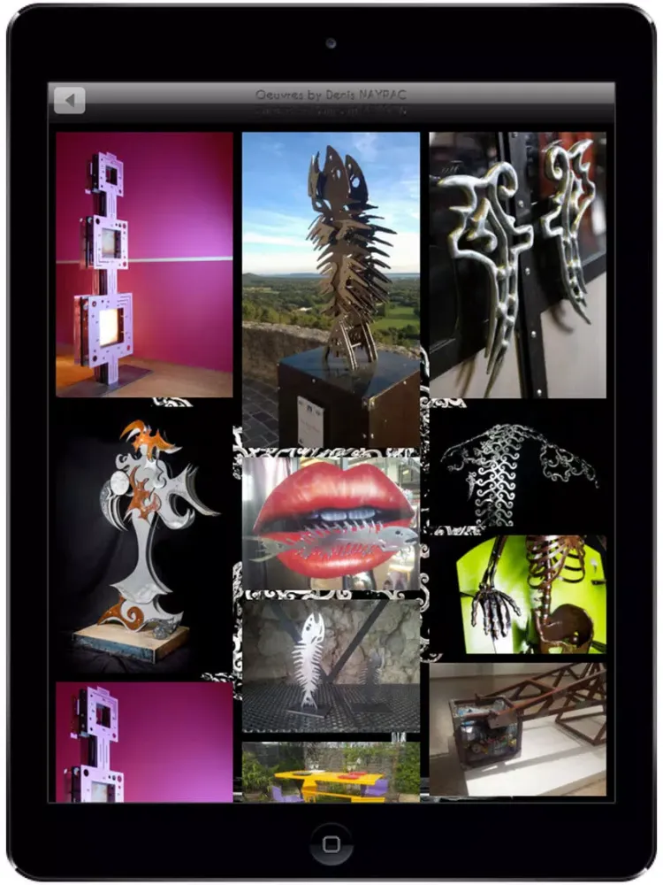 Tangkapan skrin Denis Nayrac Sculpture iPad 