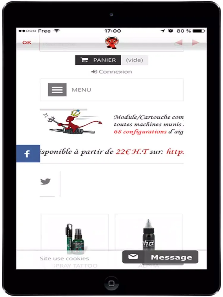 Capturas de tela do DEVILISH tattoo iPad 