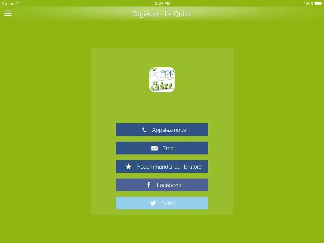 DigiApp - Le Quizz iPad  स्क्रीनशॉट
