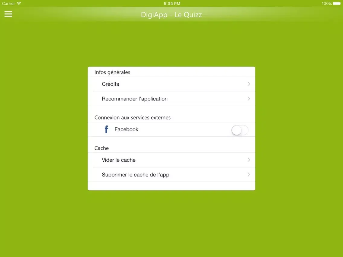 DigiApp - Le Quizz iPad  स्क्रीनशॉट