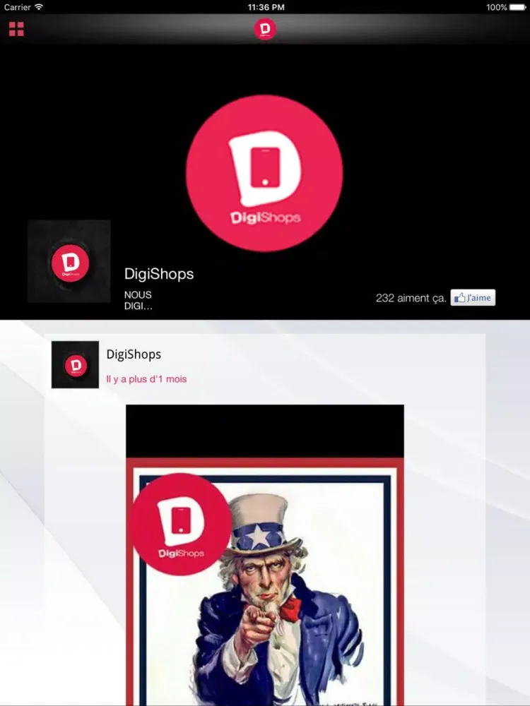Capturas de tela do Digishops Outil iPad 