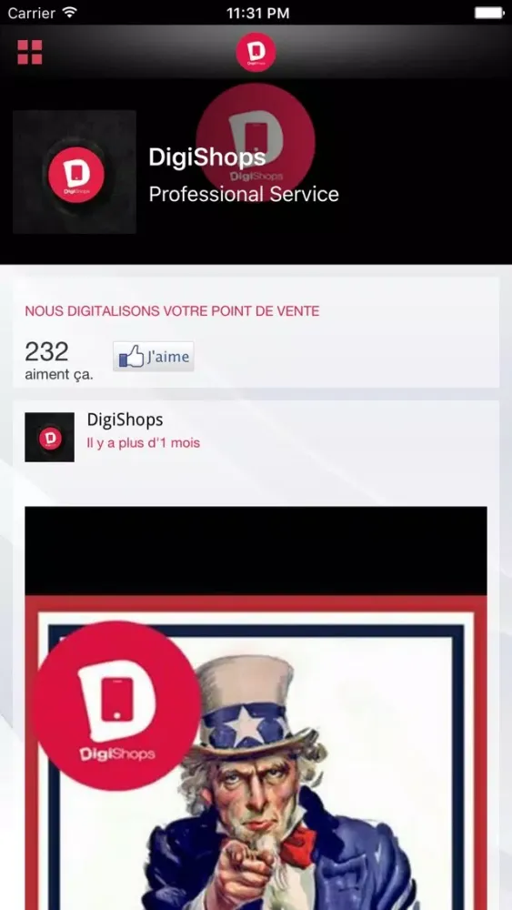 Capturas de tela do Digishops Outil