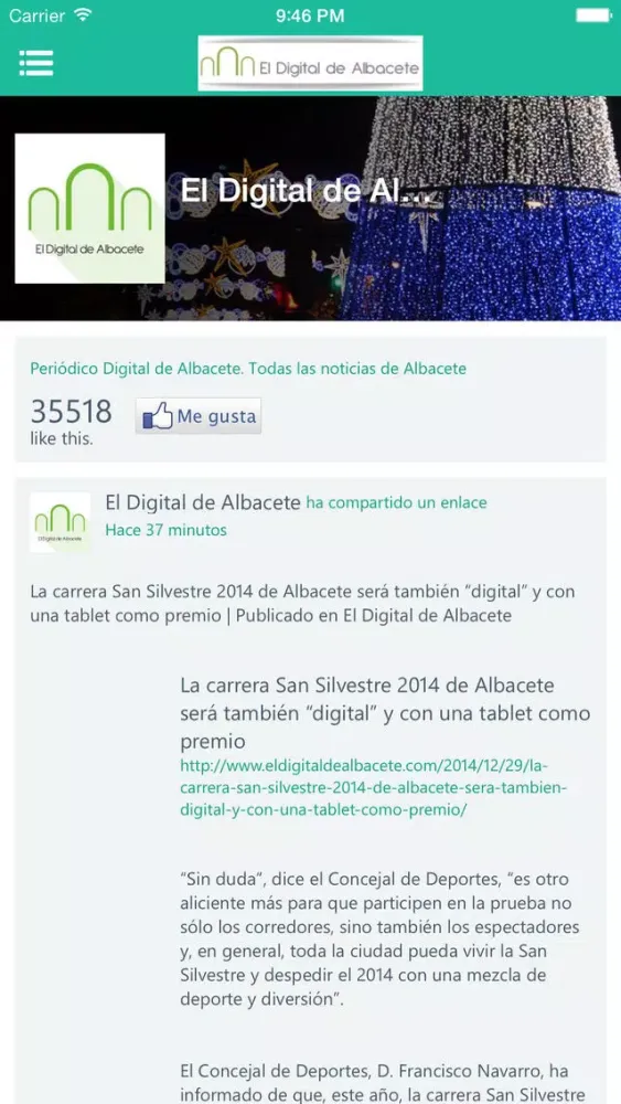 Capturas de pantalla de El Digital de Albacete