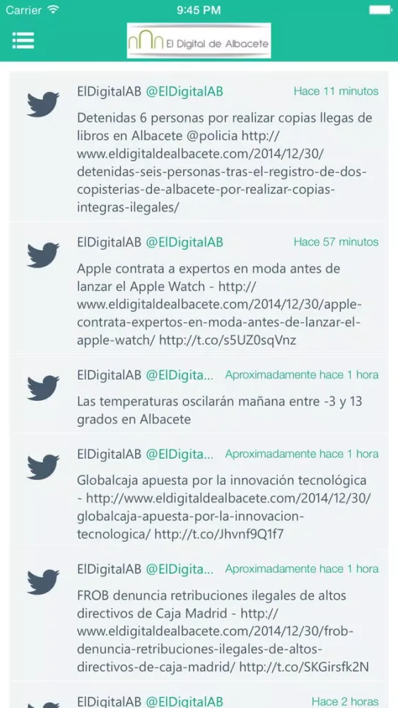 Capturas de pantalla de El Digital de Albacete