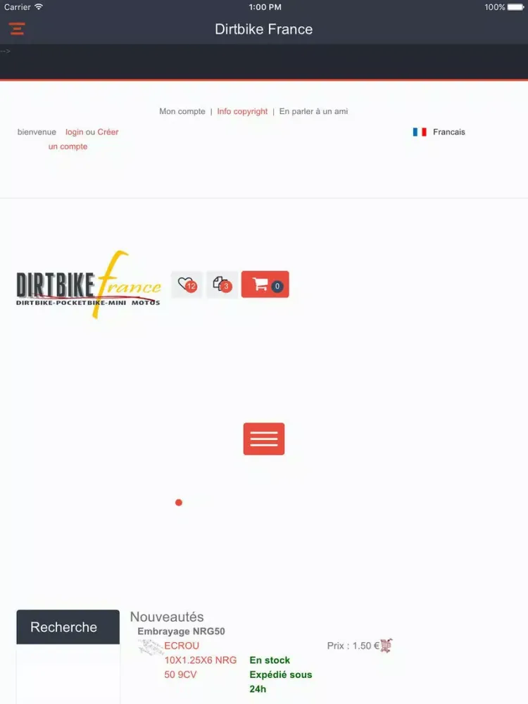 Dirtbike-France iPad 应用截图