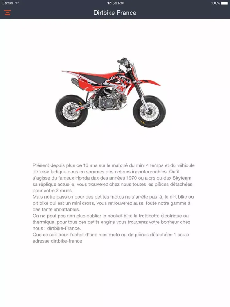 Dirtbike-France iPad 应用截图
