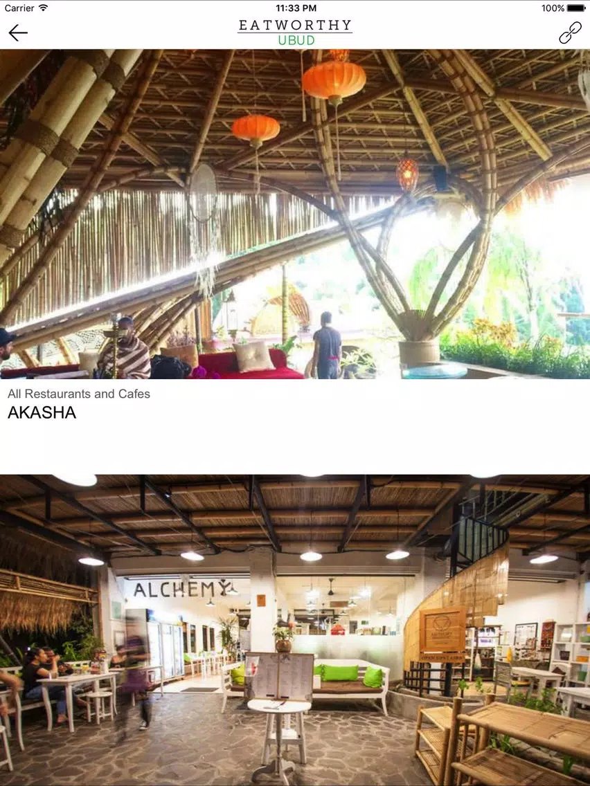 Eatworthy Ubud iPad  Screenshots