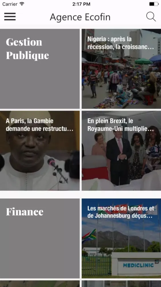 Agence Ecofin Screenshots