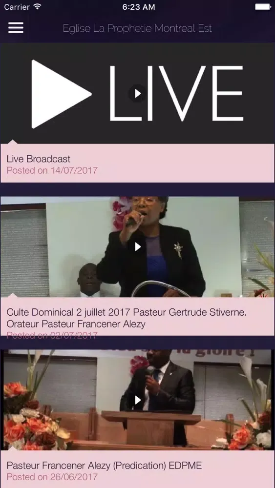 Screenshot di Eglise de Dieu de la Prophetie Montreal-Est
