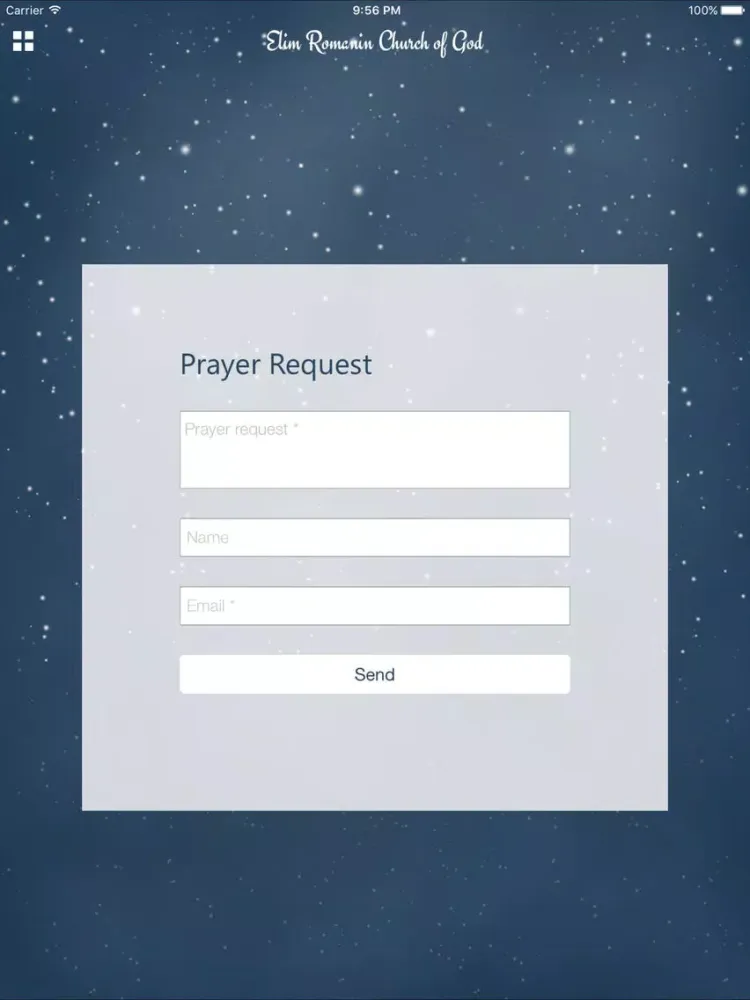 Ảnh chụp màn hình của Elim Romanian Church of God iPad 