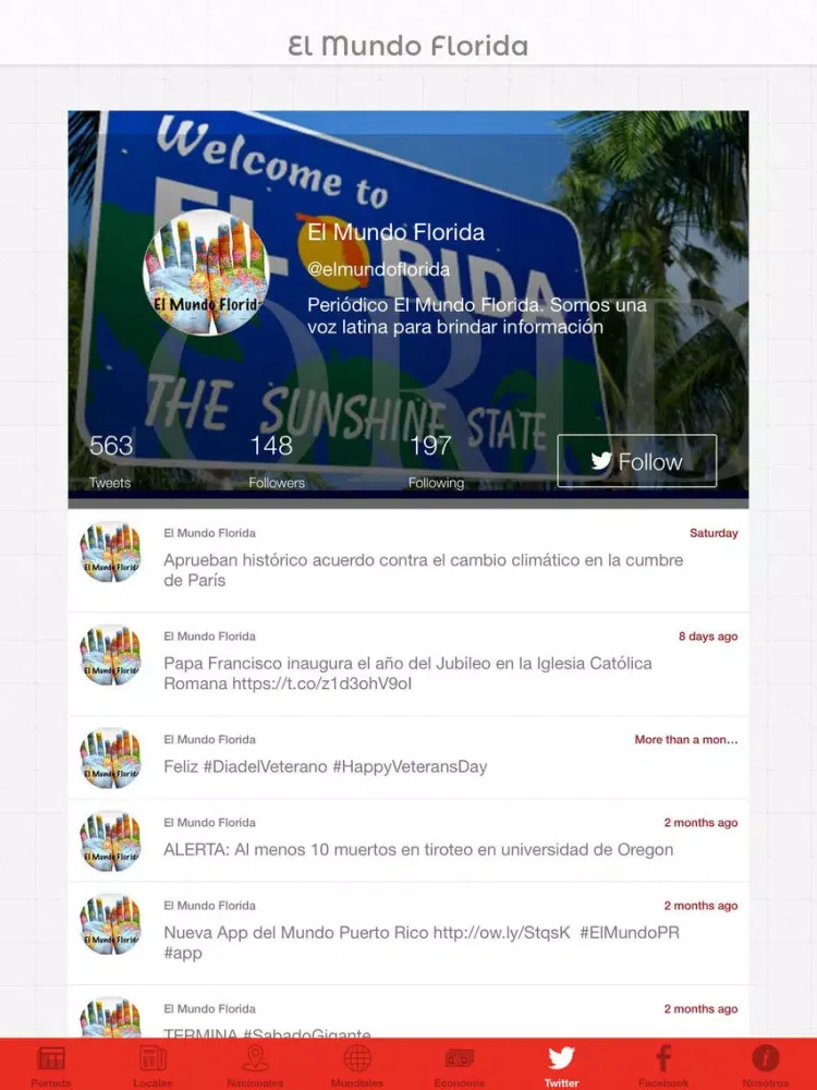 El Mundo Florida iPad  Screenshots