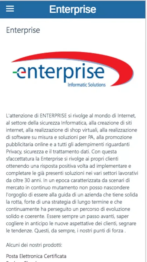 Capturas de pantalla de Enterprise