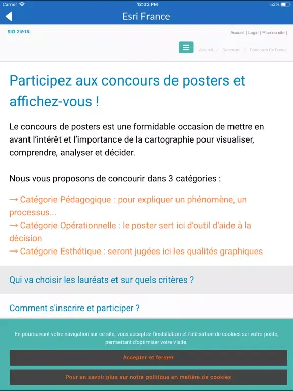 Esri France iPad  Screenshots