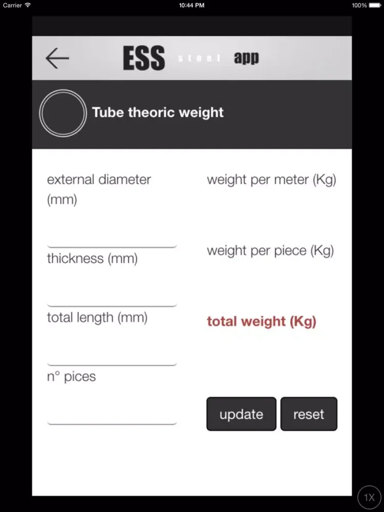 ESS steel App iPad  স্ক্রিনশট
