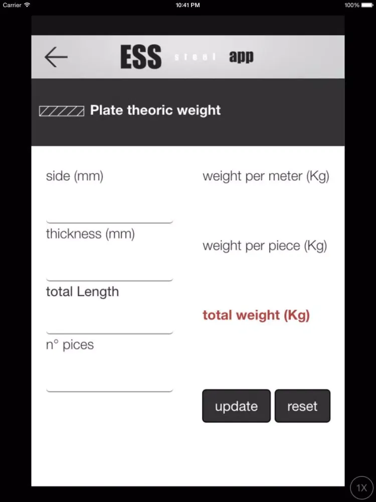ESS steel App iPad  স্ক্রিনশট