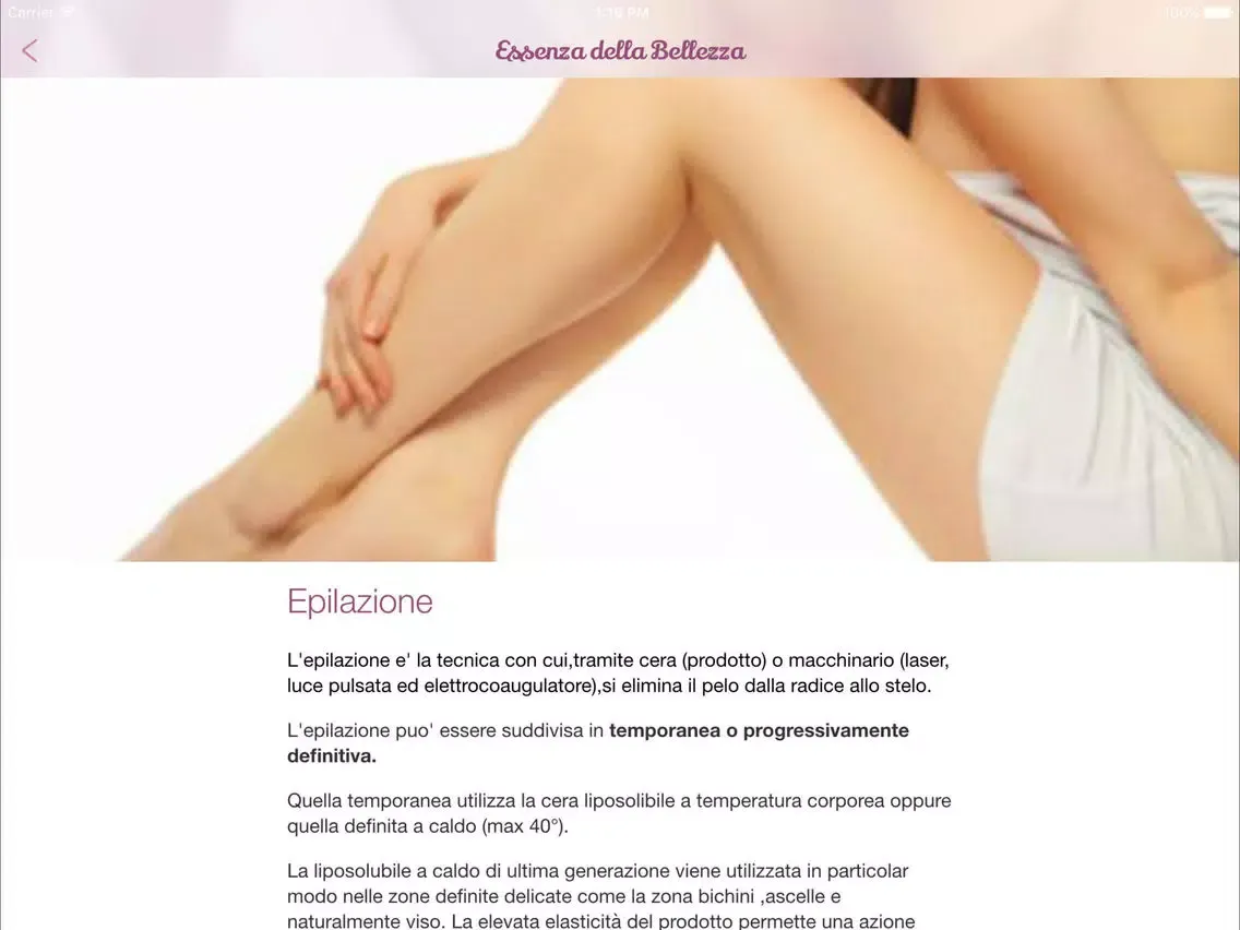 Zrzuty ekranu Essenza Bellezza iPad 