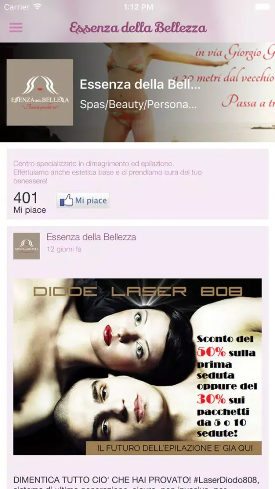Zrzuty ekranu Essenza Bellezza
