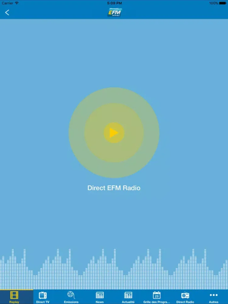 ETV EFM : télé et radio, info et direct Live iPad  سکرین شاٹس