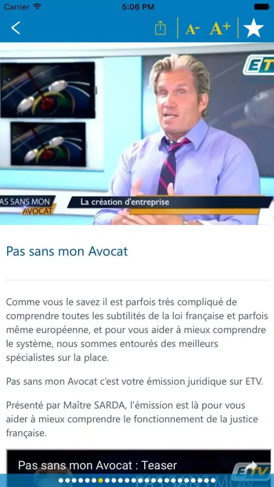 ETV EFM : télé et radio, info et direct Live سکرین شاٹس