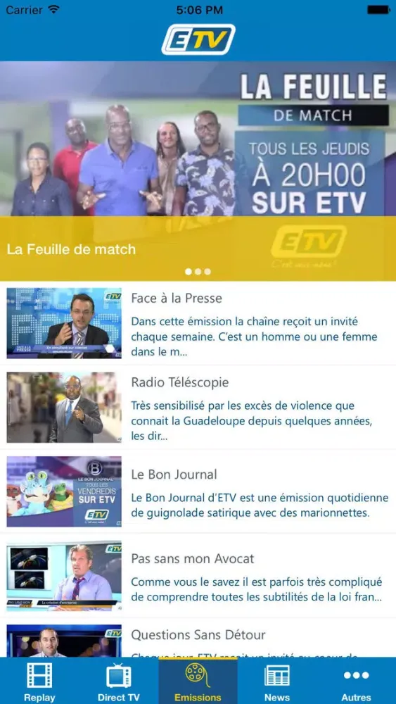ETV EFM : télé et radio, info et direct Live سکرین شاٹس