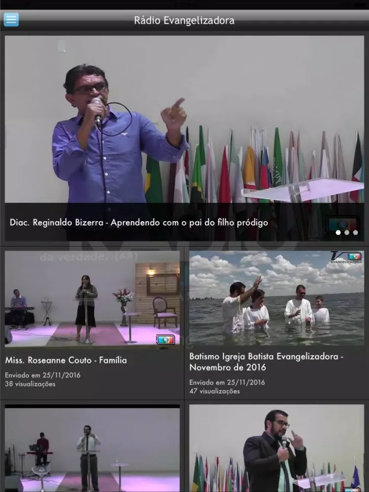 Zrzuty ekranu Radio Evangelizadora iPad 